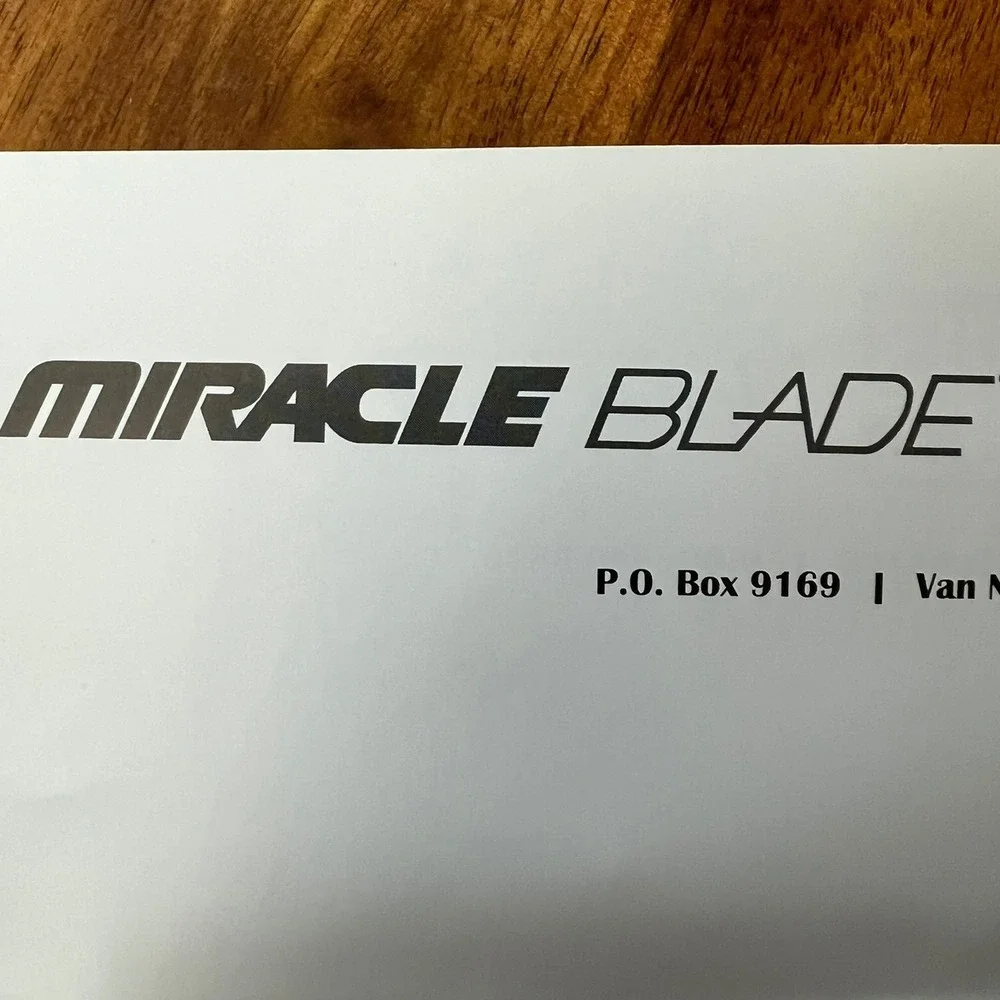 Miracle Blade World Class Knife Set 11pc Black Brand New Stainless Steel Riveted
